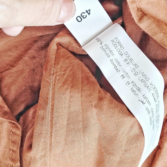 Zara 3-4 Gold Copper Shiny Shimmer Dress NWT - Picture 4 of 5